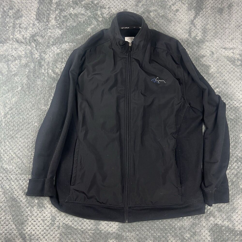 Greg Norman Attack Life Jacket Men’s XL Black Long Sleeve Zip Up Solid Polyester